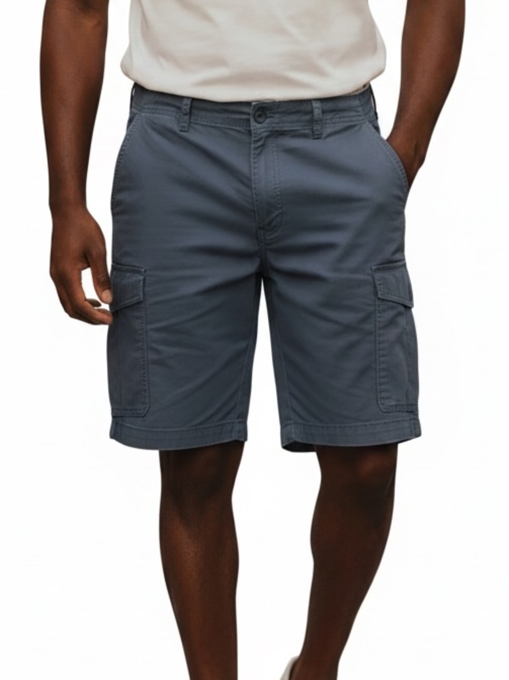 IZOD “SALTWATER” CHARCOAL GREY CARGO SHORTS Size 36 Lightweight